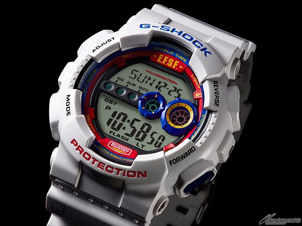 CASIO G-SHOCK นาฬิกาข้อมือ นาฬิกากันน้ำ นาฬิกาของแท้ ประกันศูนย์ CMG 1 ปี รุ่น GD-100 GUNDAM Mobile Suit นาฬิกาสีขาว