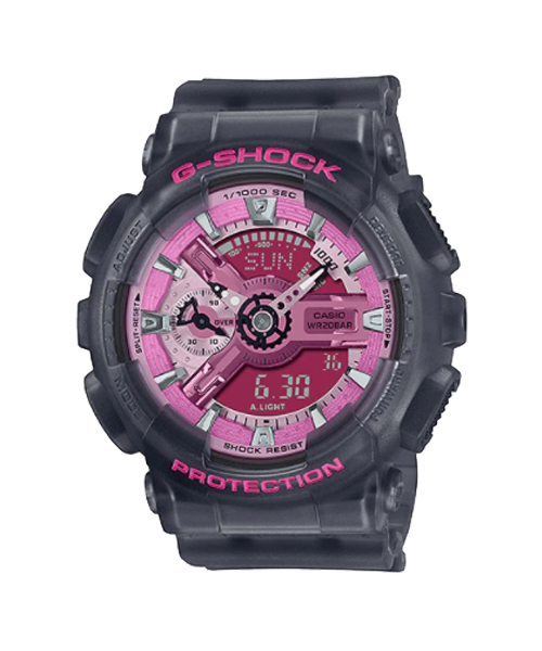 CASIO G-SHOCK G-SHOCK นาฬิกาข้อมือ นาฬิกากันน้ำ นาฬิกาของแท้ ประกันศูนย์ CMG 1 ปี รุ่น GMA-S110NP-8A นาฬิกาสีเทา