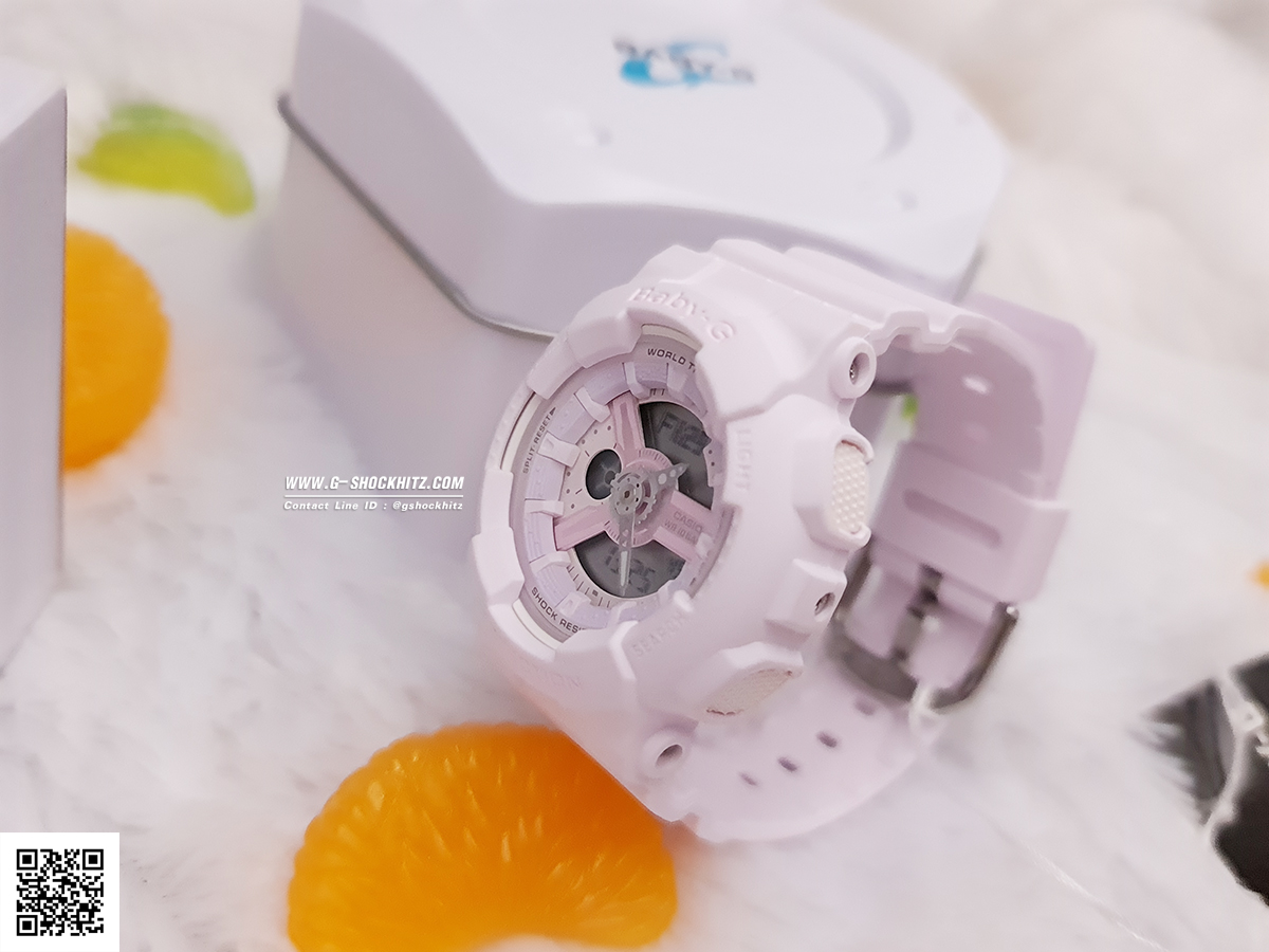 CASIO BABY-G นาฬิกาข้อมือ นาฬิกากันน้ำ นาฬิกาของแท้ ประกันศูนย์ CMG 1 ปี รุ่น BA-110-4A2 นาฬิกาสีชมพู