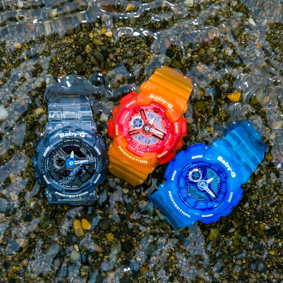 CASIO BABY-G นาฬิกาข้อมือ นาฬิกากันน้ำ นาฬิกาของแท้ ประกันศูนย์ CMG 1 ปี รุ่น BA-110JM-4A นาฬิกาสีส้ม