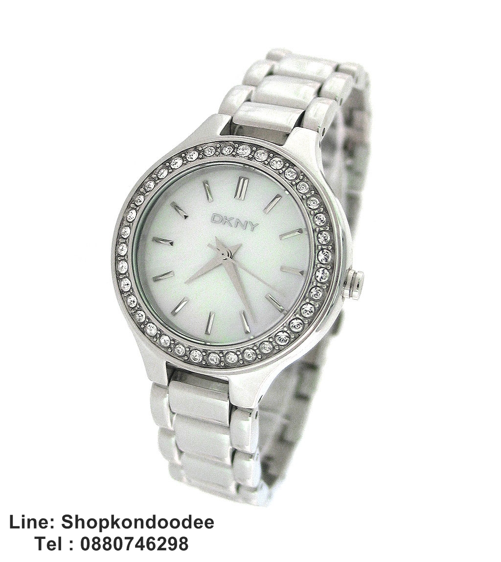 DKNY Crystal Collection Bracelet Mother-of-pearl Dial Women's watch #NY4888