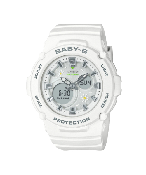 CASIO BABY-G นาฬิกาข้อมือ นาฬิกากันน้ำ นาฬิกาของแท้ ประกันศูนย์ CMG 1 ปี รุ่น BGA-270FL-7A นาฬิกาสีขาว
