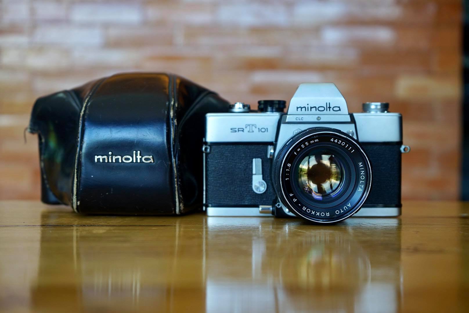 MINOLTA SRT101 MINOLTA AUTO ROKKOR-PF 55MM.F1.8