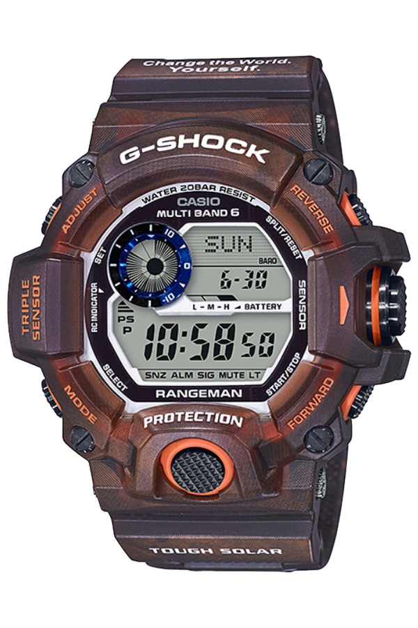 CASIO G-SHOCK นาฬิกาข้อมือ นาฬิกากันน้ำ นาฬิกาของแท้ ประกันศูนย์ CMG 1 ปี รุ่น GW-9405KJ-5JR นาฬิกาสีน้ำตาล
