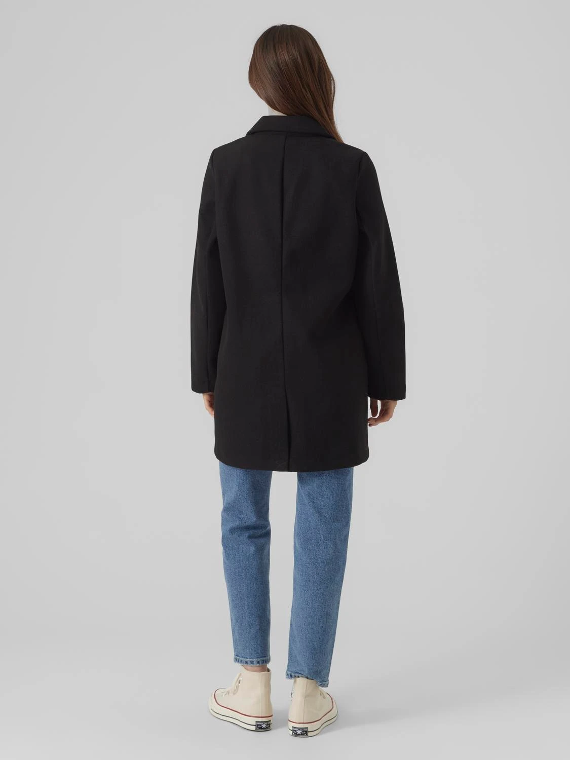 เสื้อโค้ทวูล Trench coat เสื้อโค้ทวูล โค้ทสีดำ แบรนด์ C&A