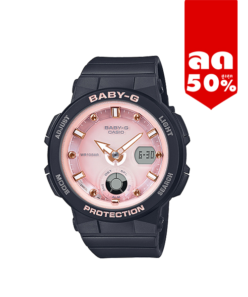 CASIO BABY-G นาฬิกาข้อมือ นาฬิกากันน้ำ นาฬิกาของแท้ ประกันศูนย์ CMG 1 ปี รุ่น BGA-250-1A3 นาฬิกาสีดำ