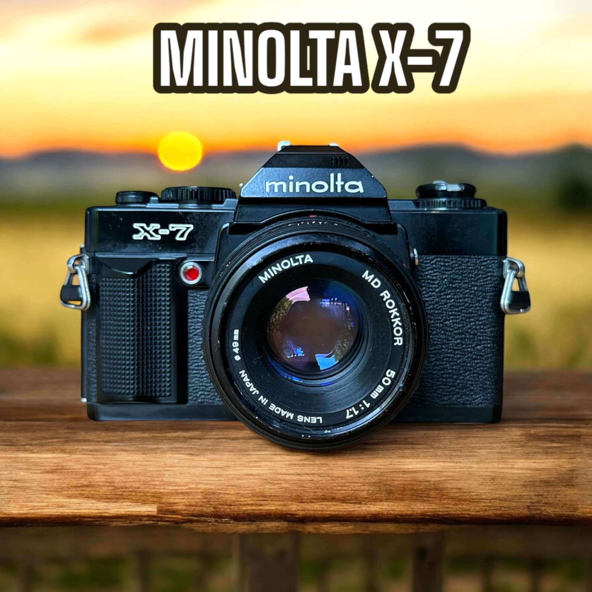 MINOLTA X-7 MINOLTA MD ROKKOR 50MM.F1.7