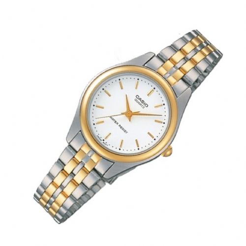 CASIO นาฬิกาคาสิโอ นาฬิกาข้อมือ นาฬิกากันน้ำ นาฬิกาของแท้ ประกันศูนย์ CMG 1 ปี รุ่น MTP-1129G-7A นาฬิกาสีเงิน