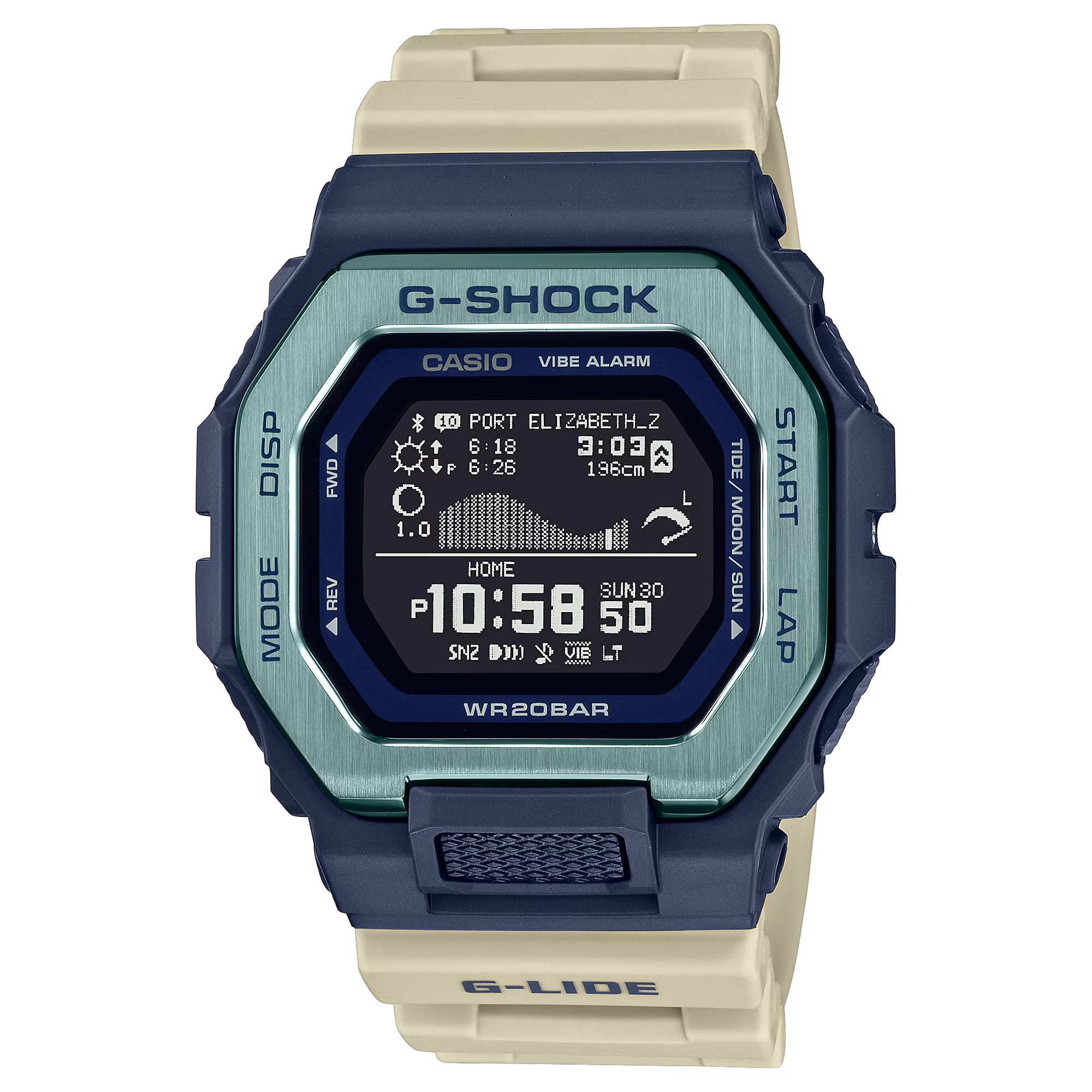CASIO G-SHOCK นาฬิกาข้อมือ นาฬิกากันน้ำ นาฬิกาของแท้ ประกันศูนย์ CMG 1 ปี รุ่น GBX-100TT-2 นาฬิกาสีน้ำเงิน
