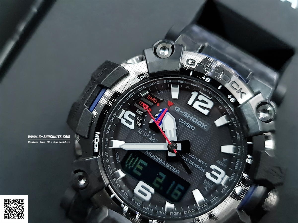 CASIO G-SHOCK นาฬิกาข้อมือ นาฬิกากันน้ำ นาฬิกาของแท้ ประกันศูนย์ CMG 1 ปี รุ่น GWG-2000TLC-1A นาฬิกาสีดำ