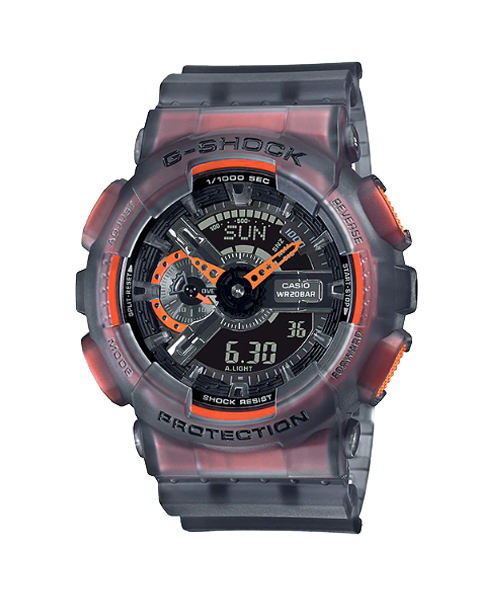 CASIO G-SHOCK G-SHOCK นาฬิกาข้อมือ นาฬิกากันน้ำ นาฬิกาของแท้ ประกันศูนย์ CMG 1 ปี รุ่น GA-110LS-1A นาฬิกาสีดำ