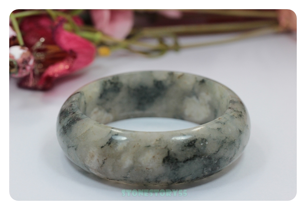 กำไลหยกลายธรรมชาติ6.0