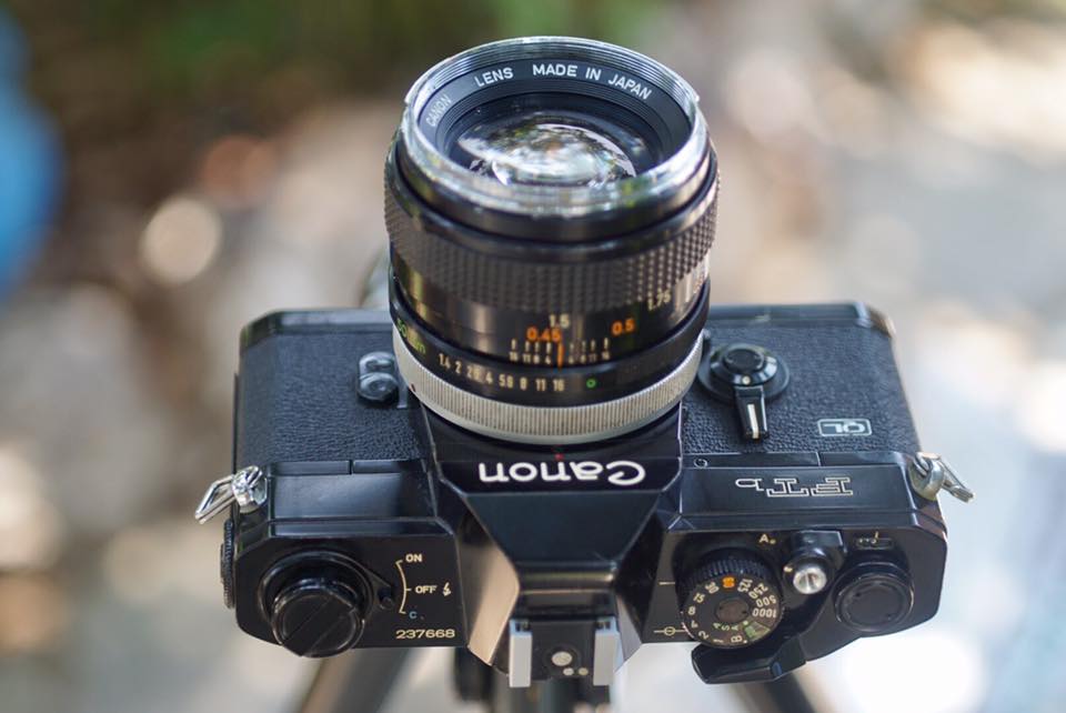 Canon FTB QL Canon Lens FD 50mm. f1.4 silver nose