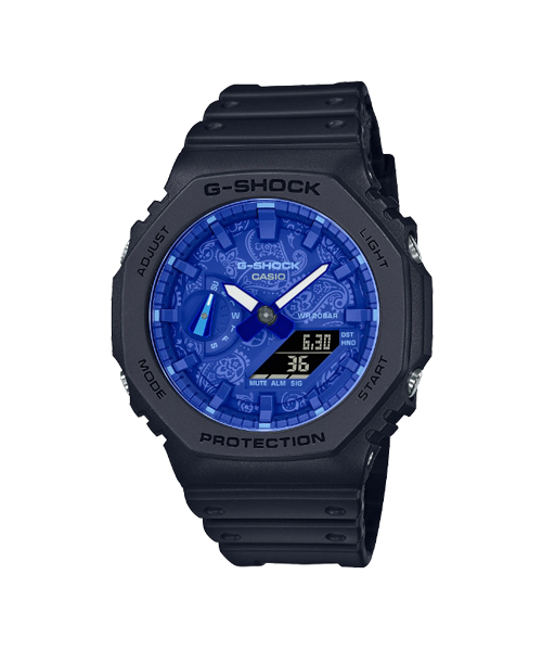 CASIO G-SHOCK นาฬิกาข้อมือ นาฬิกากันน้ำ นาฬิกาของแท้ ประกันศูนย์ CMG 1 ปี รุ่น GA-2100BP-1A นาฬิกาสีดำ