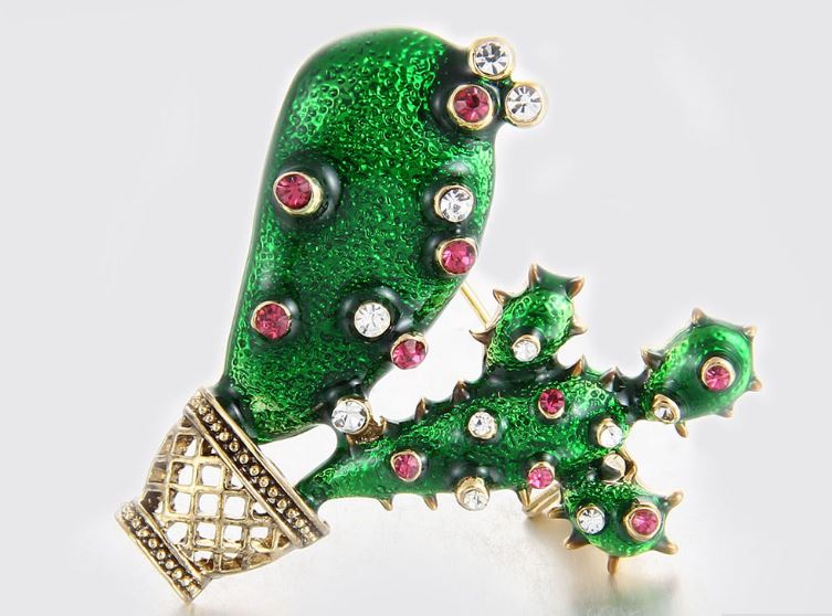 เข็มกลัดติดเสื้อ เข็มกลัดติดหน้าอกเสื้อ เข็มกลัดต้นกระบองเพชร คนรักกระบองเพชร พลาดไม่ได้นะคะ 678817