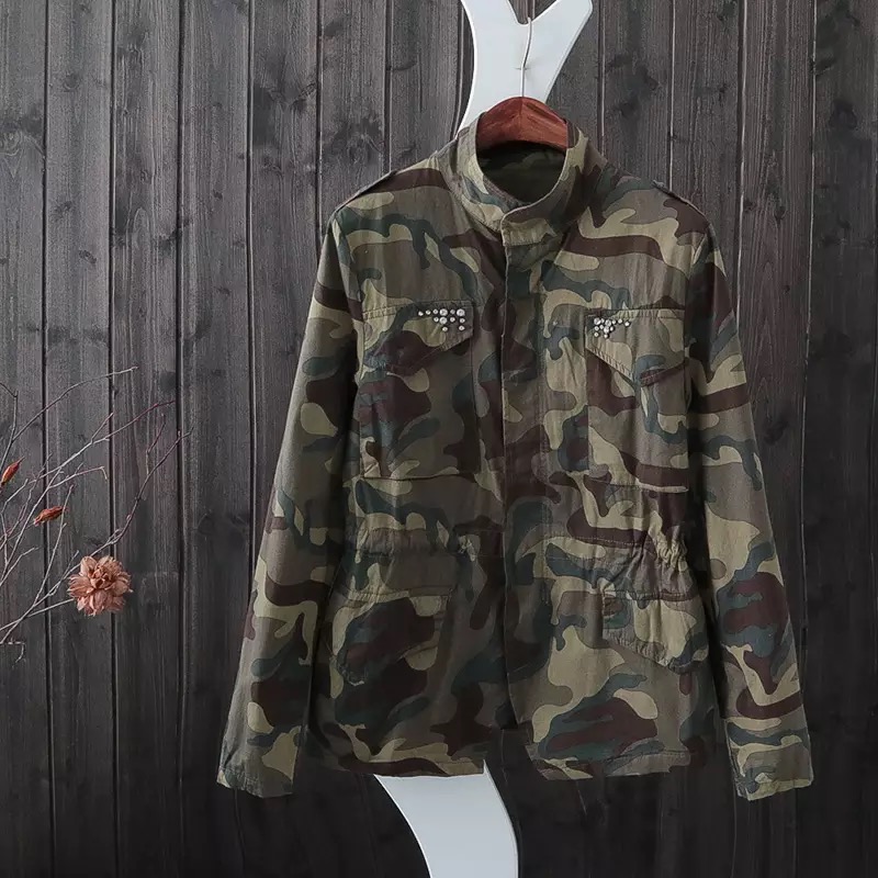 เสื้อนอก แนวทหาร เสื้อคลุมแจ็คเก็ต ลายพราง คาโม สวยแนว เท่ห์มากคะ ลายพราง