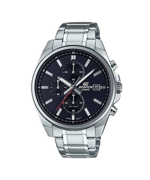 CASIO EDIFICE นาฬิกาข้อมือ นาฬิกากันน้ำ นาฬิกาของแท้ ประกันศูนย์ CMG 1 ปี รุ่น EFV-610D-1A นาฬิกาสีเงิน