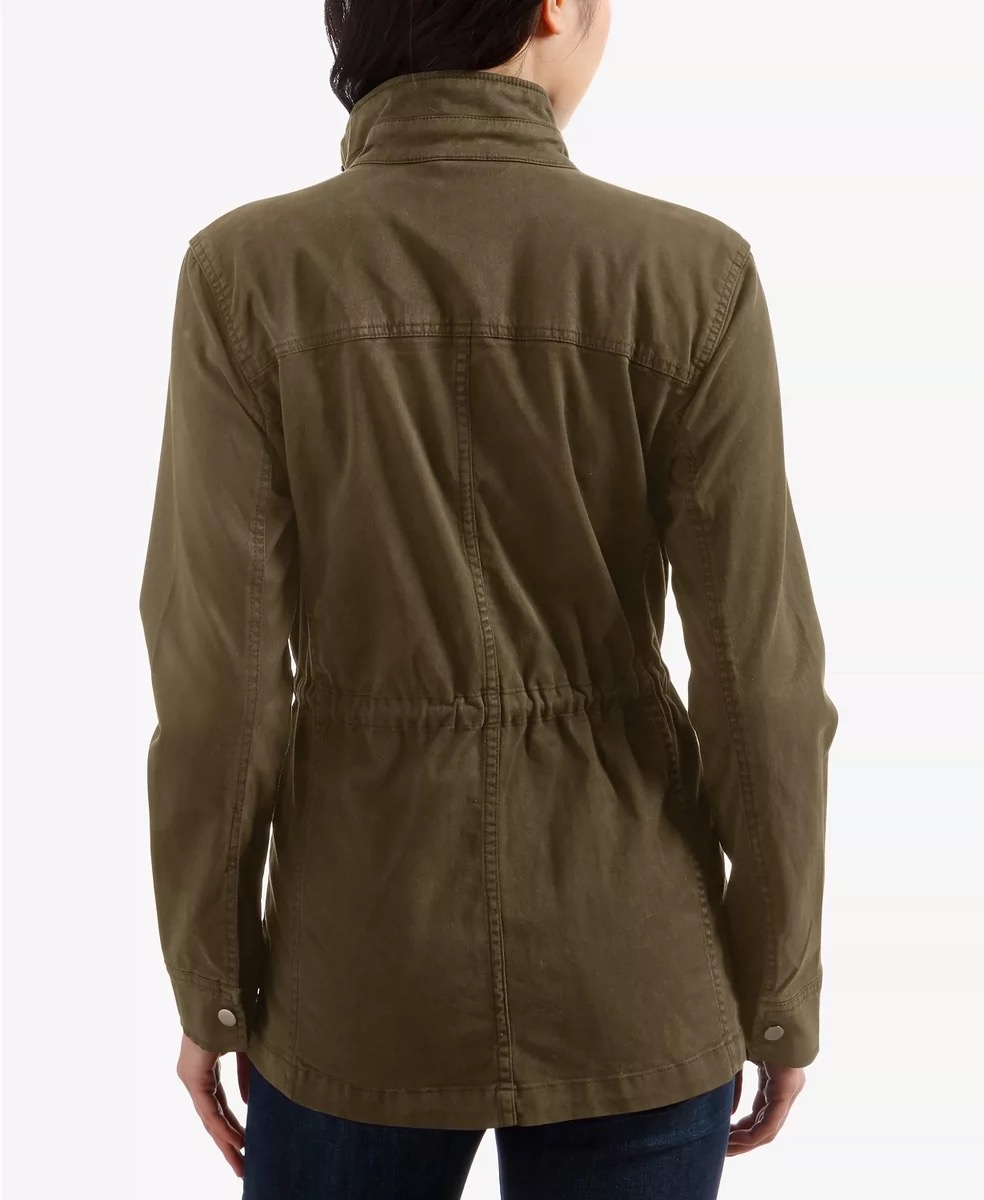 LUCKY BRAND เสื้อนอกเขียวทหาร เสื้อแจ็คเก็ต แนวทหาร แพทเทิน Lucky brandสวย เท่ห์ มาก แบรนด์ In extenso สำเนา เขียว