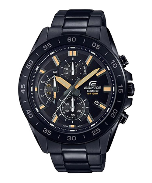 CASIO EDIFICE นาฬิกาข้อมือ นาฬิกากันน้ำ นาฬิกาของแท้ ประกันศูนย์ CMG 1 ปี รุ่น EFV-550DC-1A นาฬิกาสีดำ