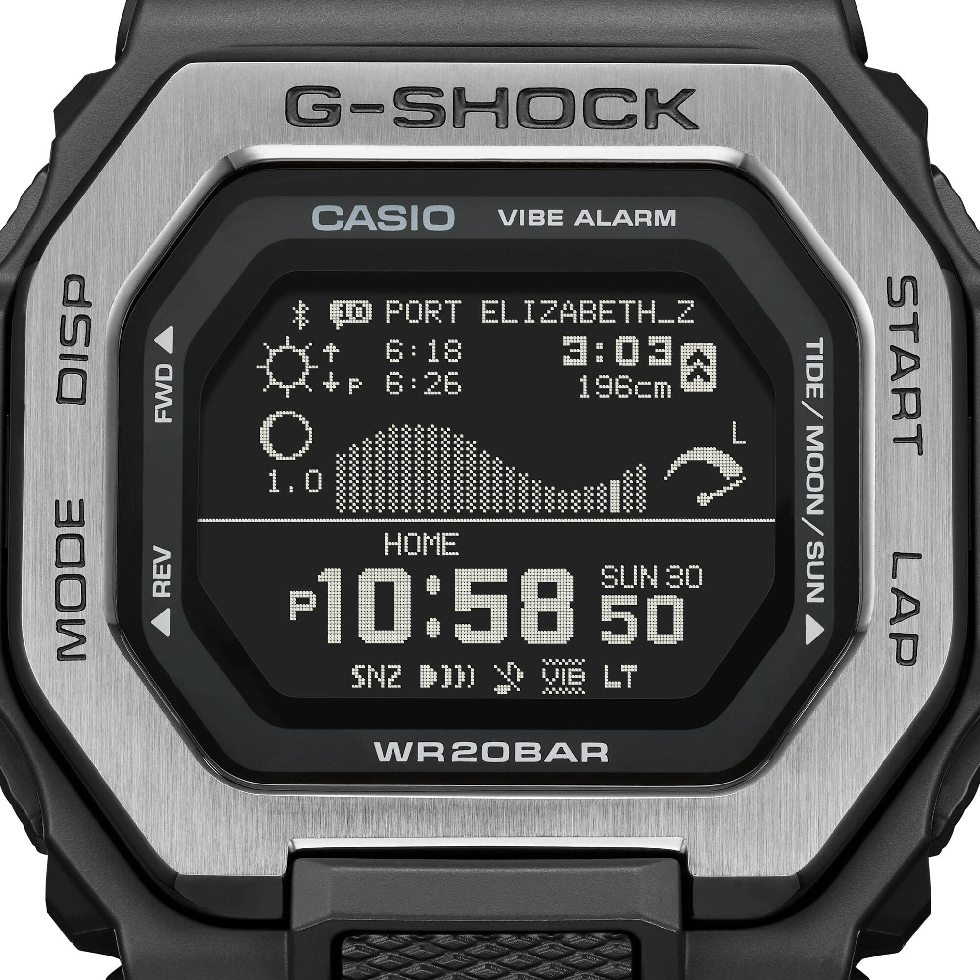 CASIO G-SHOCK นาฬิกาข้อมือ นาฬิกากันน้ำ นาฬิกาของแท้ ประกันศูนย์ CMG 1 ปี รุ่น GBX-100TT-8 นาฬิกาสีเทา