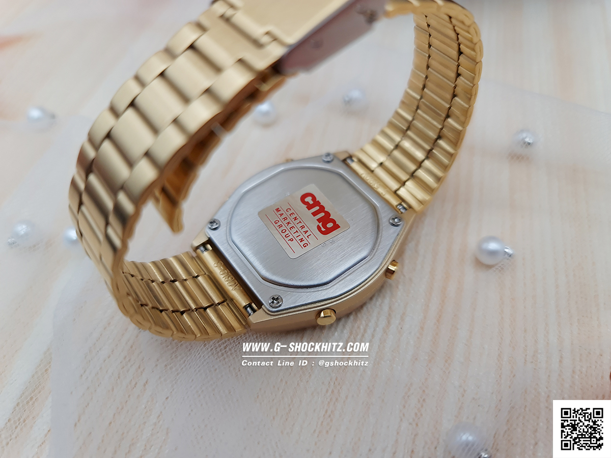 CASIO นาฬิกาคาสิโอ นาฬิกาข้อมือ นาฬิกากันน้ำ นาฬิกาของแท้ ประกันศูนย์ CMG 1 ปี รุ่น B640WGG-9D นาฬิกาสีทอง