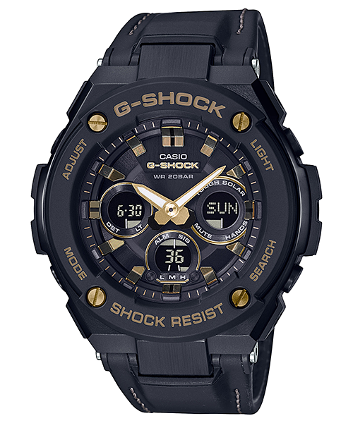 CASIO G-SHOCK นาฬิกาข้อมือ นาฬิกากันน้ำ นาฬิกาของแท้ ประกันศูนย์ CMG 1 ปี รุ่น GST-S300GL-1A นาฬิกาสีดำ