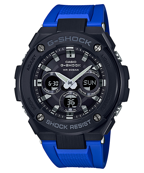 CASIO G-SHOCK นาฬิกาข้อมือ นาฬิกากันน้ำ นาฬิกาของแท้ ประกันศูนย์ CMG 1 ปี รุ่น GST-S300G-2A1 นาฬิกาสีน้ำเงิน