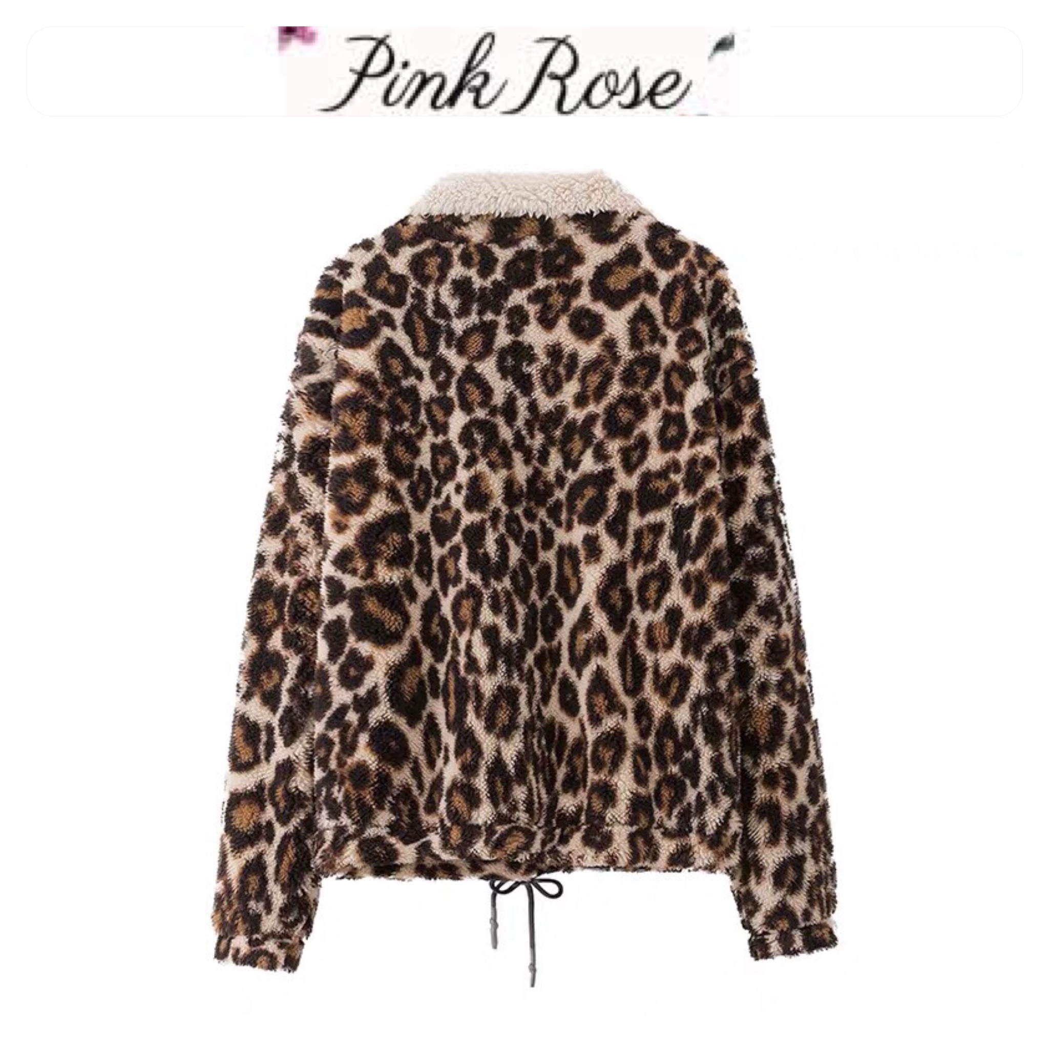Pink rose เสื้อเฟอร์กันหนาว ลายเสือ เสื้อคลุมขน ลายเสือ แบรนด์PINK ROSE ขนนิ่มฟู นุ่มมากคะ ลายเสือ