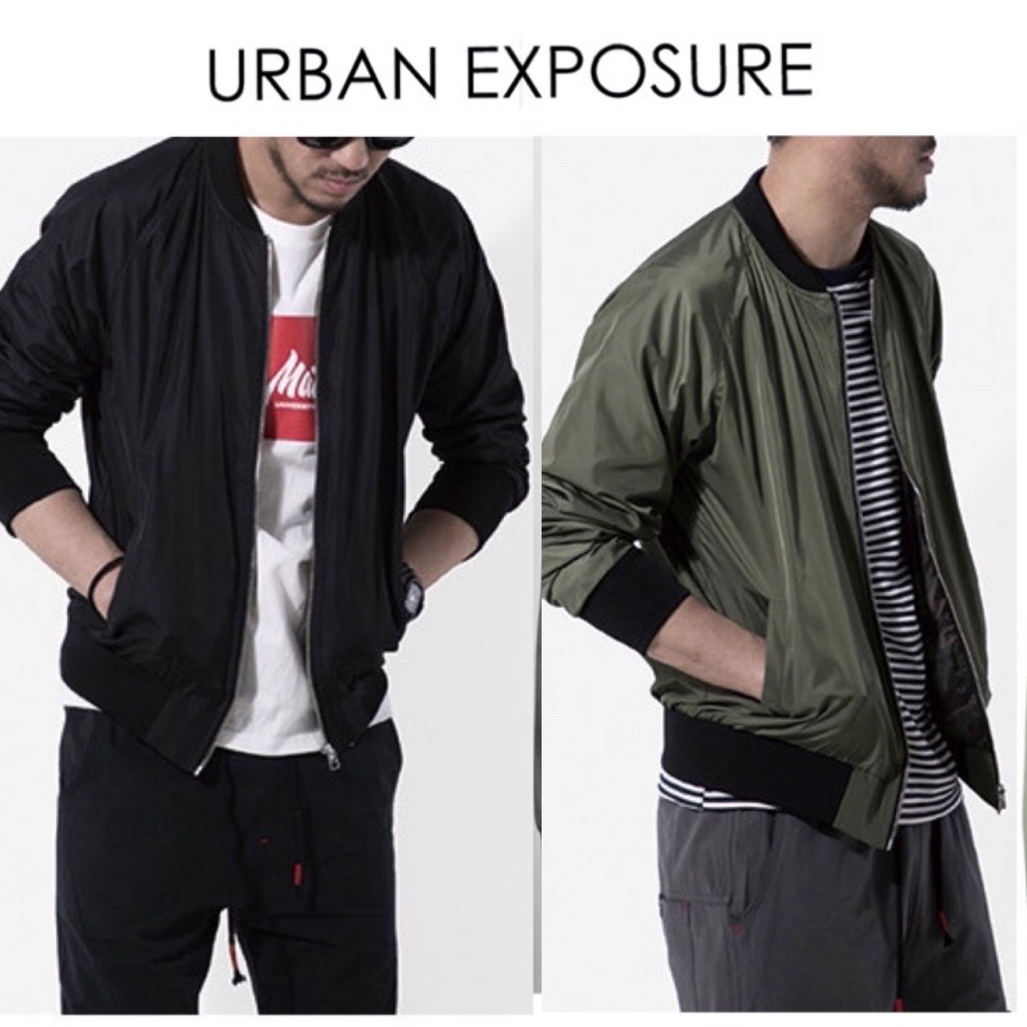 URBAN EXPOSURE เสื้อทหาร เสื้อนอกเขียวทหาร เสื้อนอกแนวทหาร แพทเทินสวย เท่ห์มาก คะ แบรนด์URBAN EXPOSURE เขียว