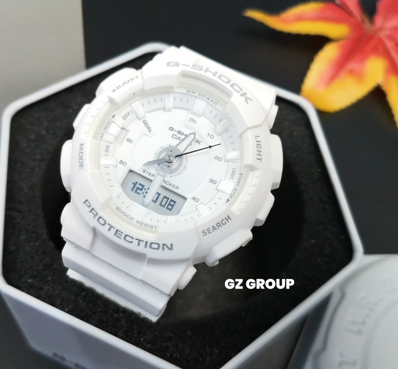 CASIO G-SHOCK นาฬิกาข้อมือ นาฬิกากันน้ำ นาฬิกาของแท้ ประกันศูนย์ CMG 1 ปี รุ่น GMA-S130-7A นาฬิกาสีขาว