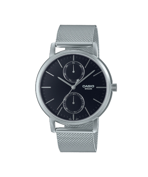CASIO นาฬิกาคาสิโอ นาฬิกาข้อมือ นาฬิกากันน้ำ นาฬิกาของแท้ ประกันศูนย์ CMG 1 ปี รุ่น MTP-B310M-1A นาฬิกาสีเงิน