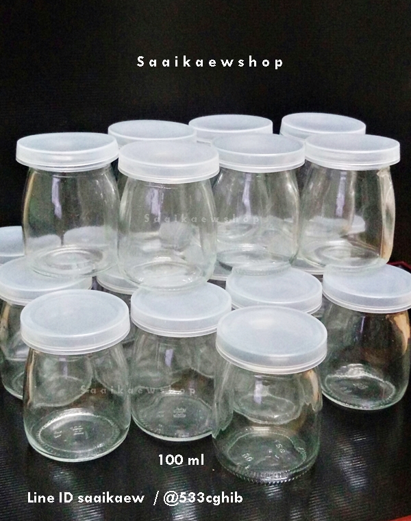 ขวดแก้ว พุดดิ้ง 100ml