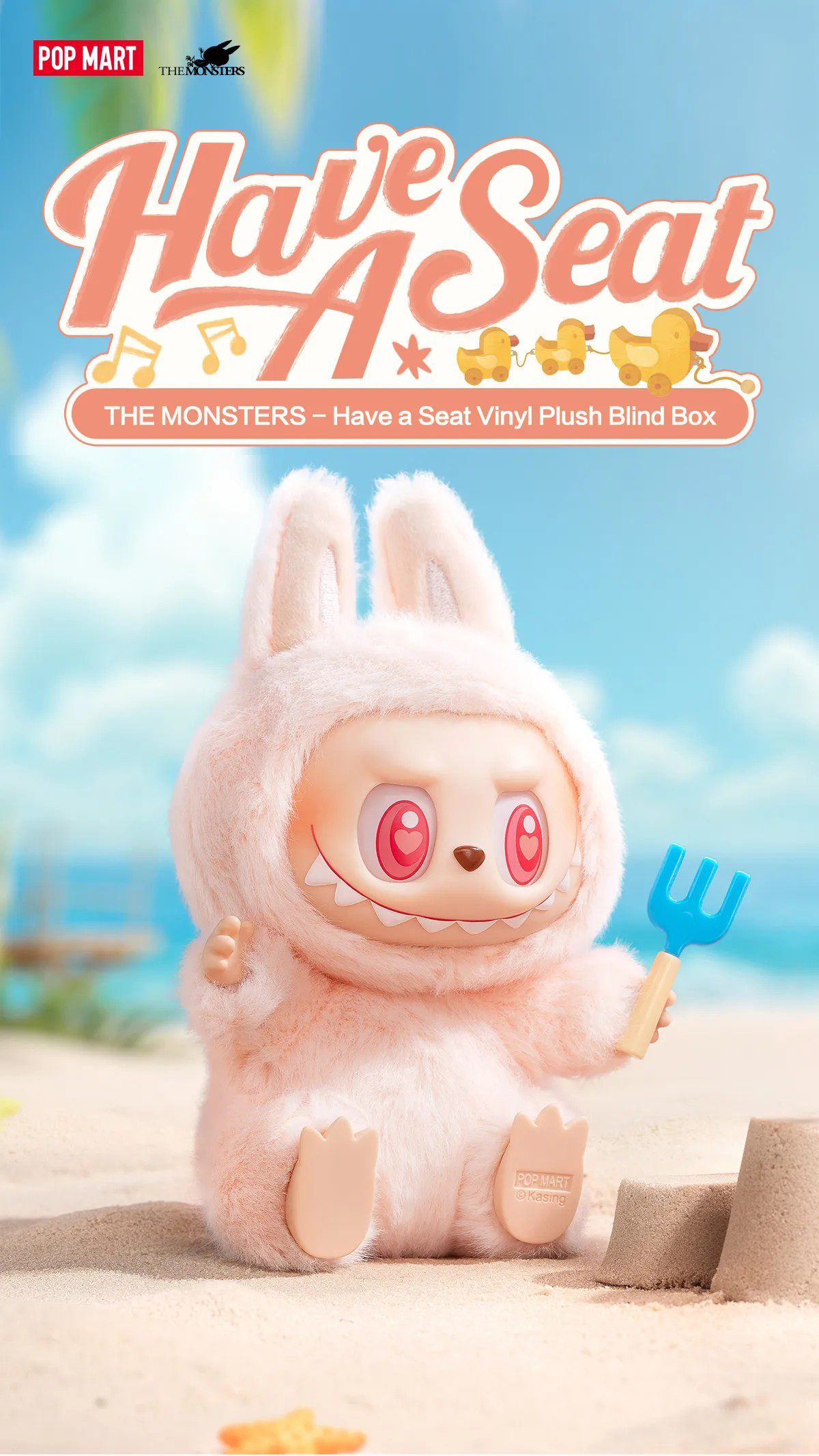 POP MART LABUBU MACARON V2 THE MONSTERS - Have a Seat Vinyl Plush MACARON.V2