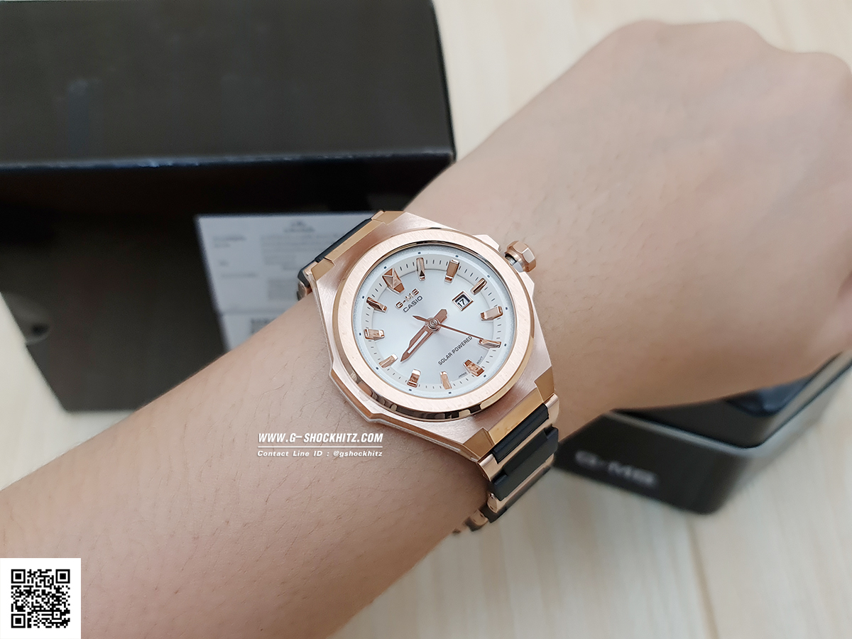 CASIO MID YEAR SALE G-MS พร้อมส่ง นาฬิกาข้อมือ นาฬิกากันน้ำ นาฬิกาของแท้ ประกันศูนย์ CMG 1 ปี รุ่น MSG-S500CG-1A นาฬิกาสีดำ