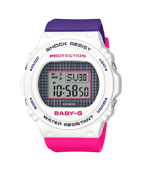 CASIO BABY-G นาฬิกาข้อมือ นาฬิกากันน้ำ นาฬิกาของแท้ ประกันศูนย์ CMG 1 ปี รุ่น BGD-570THB-7D นาฬิกาสีขาว
