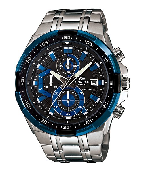 CASIO EDIFICE นาฬิกาข้อมือ นาฬิกากันน้ำ นาฬิกาของแท้ ประกันศูนย์ CMG 1 ปี รุ่น EFR-539D-1A2 นาฬิกาสีเงิน