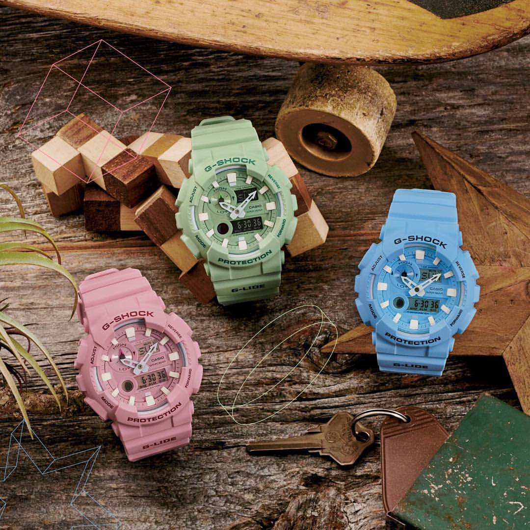 CASIO G-SHOCK นาฬิกาข้อมือ นาฬิกากันน้ำ นาฬิกาของแท้ ประกันศูนย์ CMG 1 ปี รุ่น GAX-100CSA-2A นาฬิกาสีฟ้า