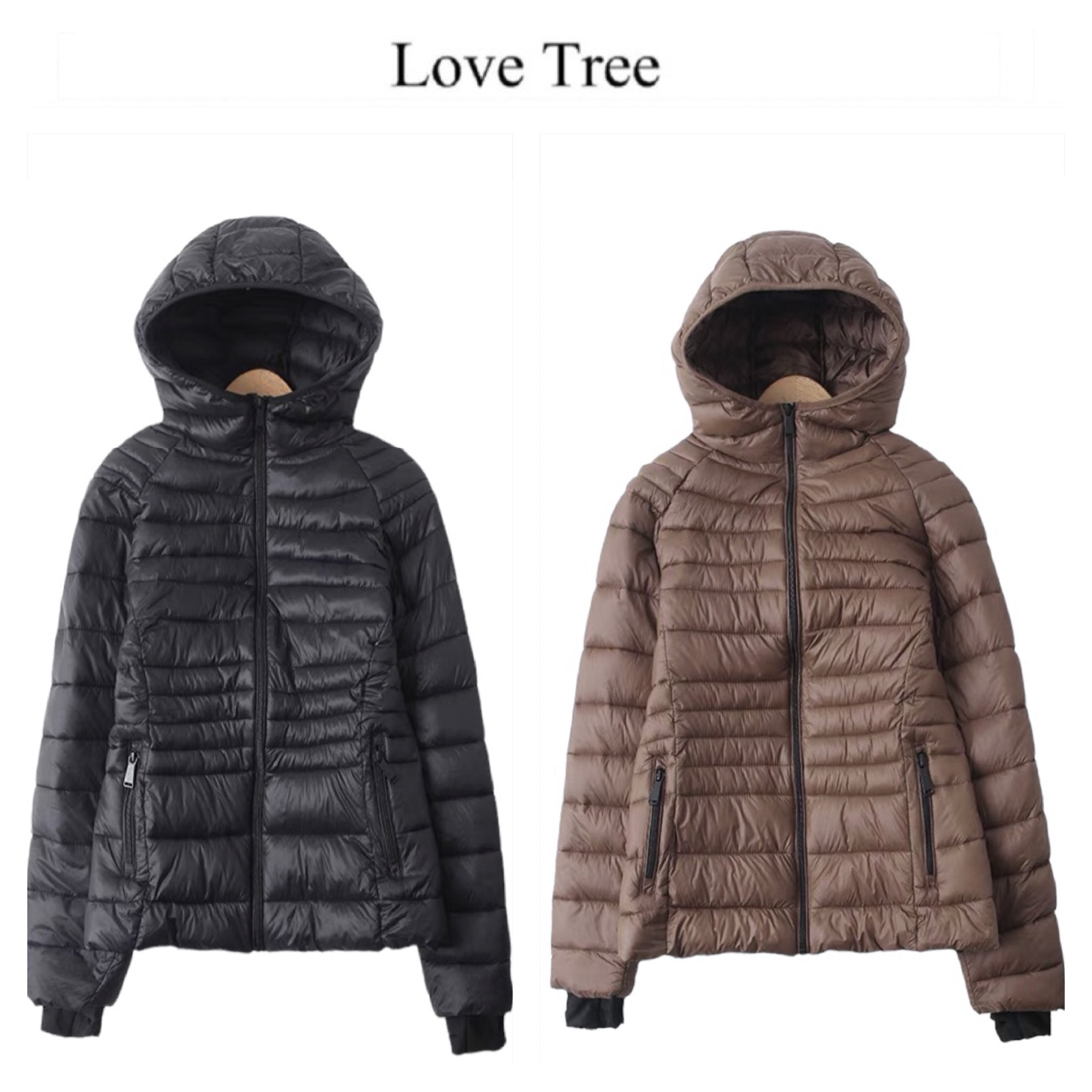 Love tree เสื้อกันหนาว บุนวมอุ่น แบรนด์ LOVE TREE ultra light packable (Padded puffer coat สำเนา สำเนา สำเนา
