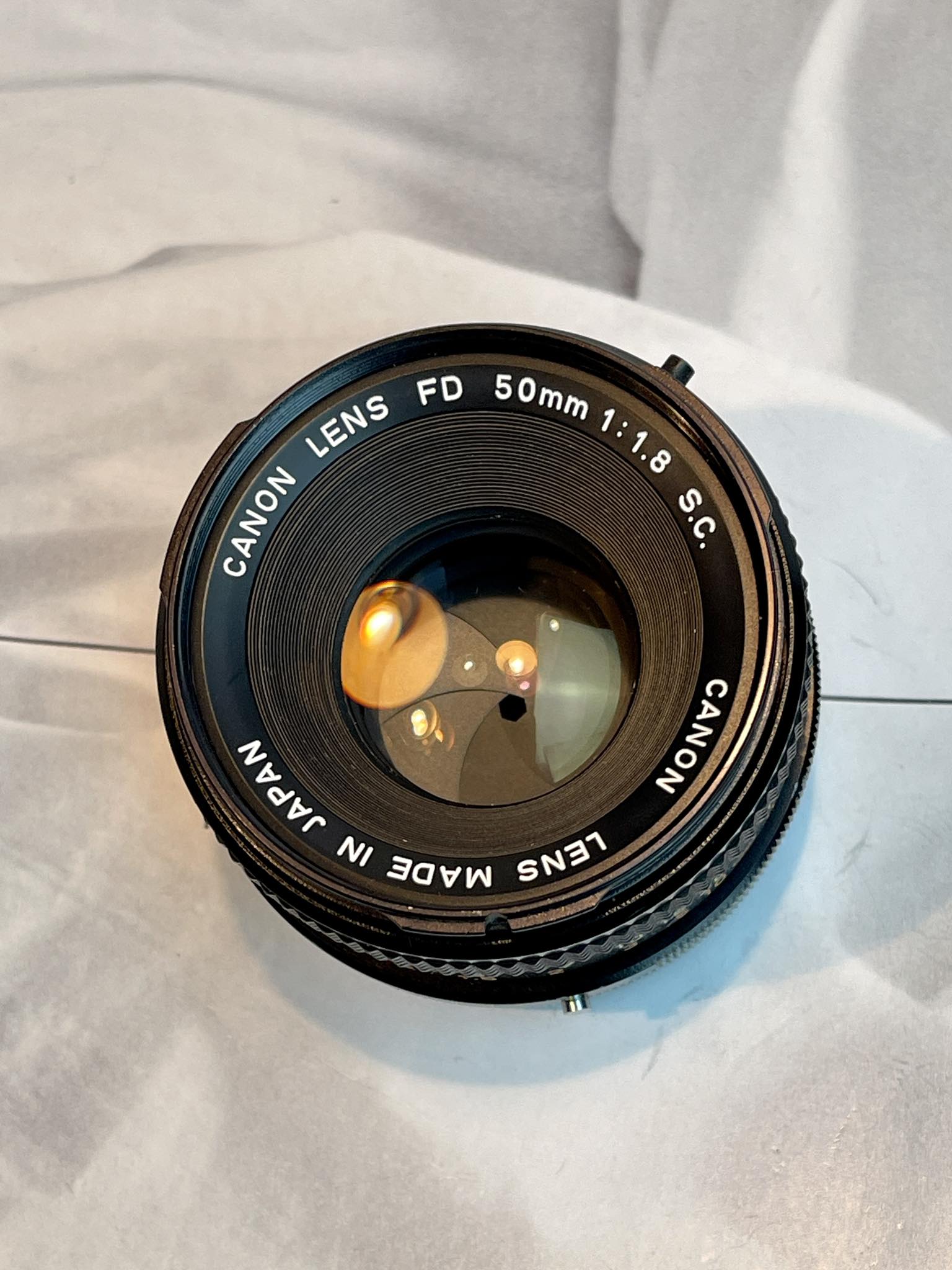 CANON LENS FD 50MM.F1.8 S.C FD MOUNT