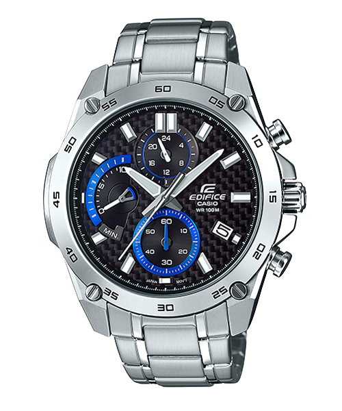 CASIO EDIFICE นาฬิกาข้อมือ นาฬิกากันน้ำ นาฬิกาของแท้ ประกันศูนย์ CMG 1 ปี รุ่น EFR-557CD-1A นาฬิกาสีเงิน