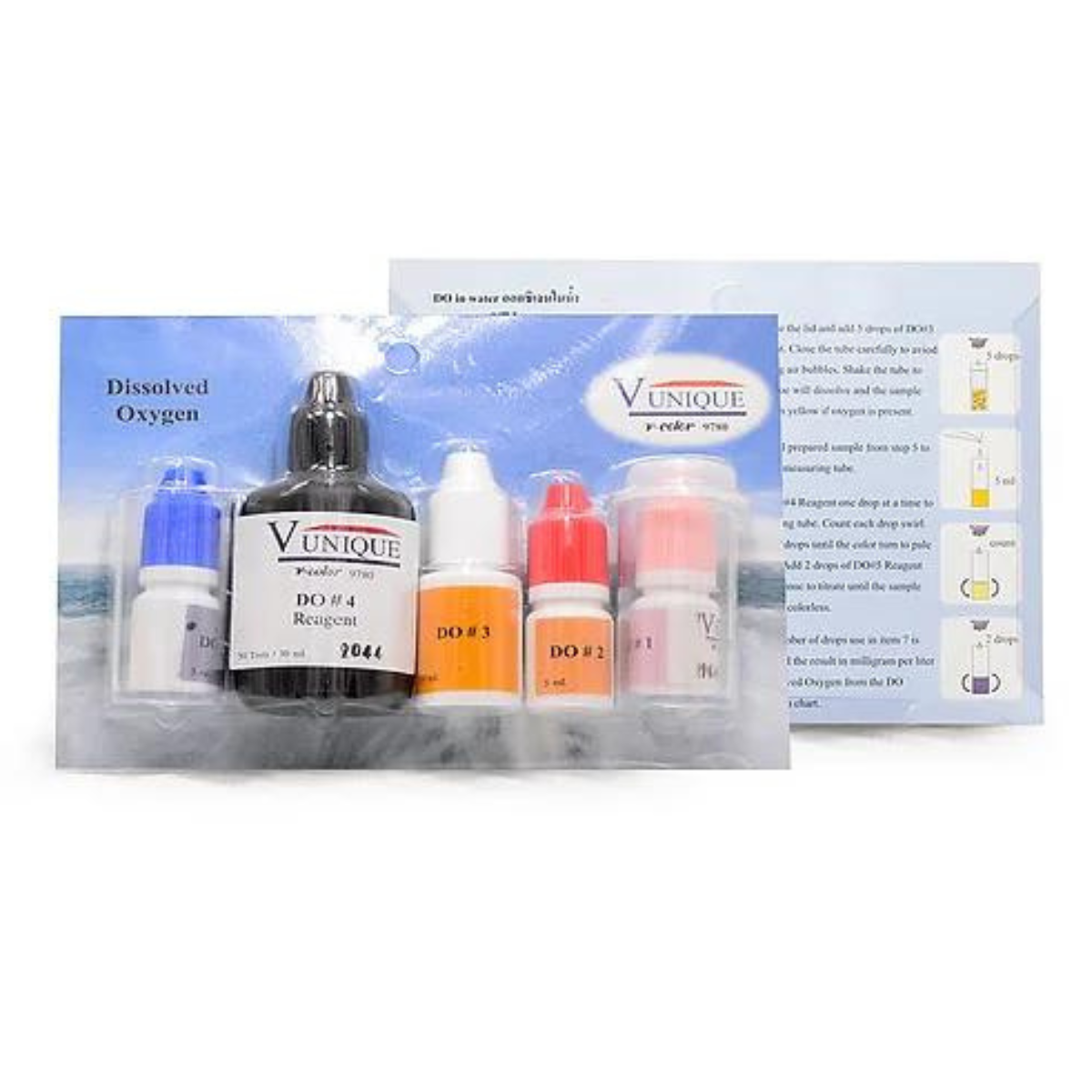 Dissolved Oxygen (DO) Test ชุดทดสอบปริมาณออกซิเจนละลายในน้ำ V-COLOR 9780 "V-UNIQUE"