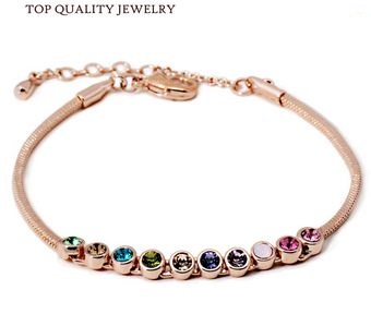 สร้อยข้อมือพลอยหลากสี ทอง 18 K อัญมณีเสริมชะตา เหมาะสำหรับมอบเป็น ของขวัญให้แฟนมากค่ะ no 469782