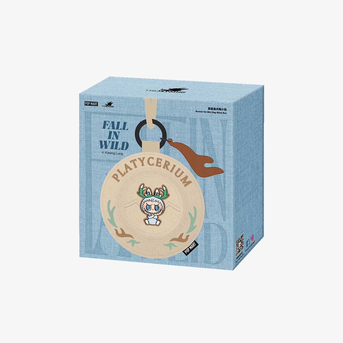 POP MART กล่องสุ่มTHE MONSTERS FALL IN WILD SERIES Bucket Hat Mini Bag Blind Box