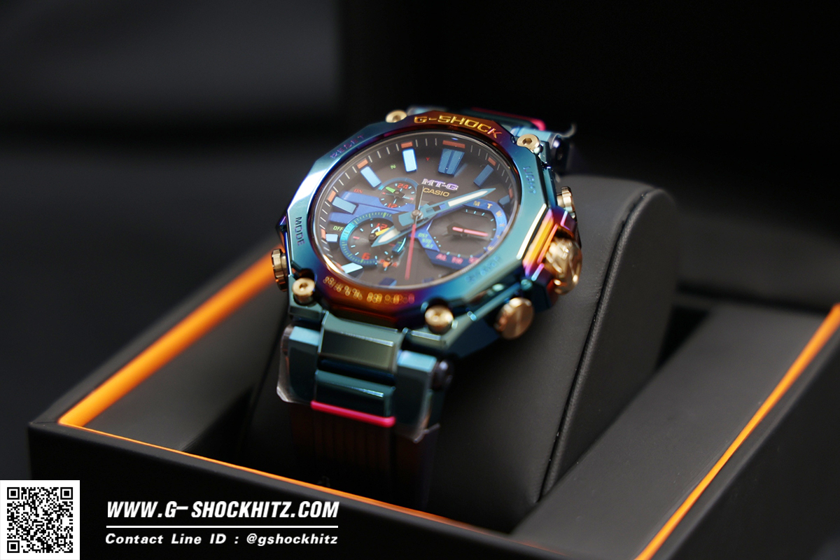 CASIO G-SHOCK นาฬิกาข้อมือ นาฬิกากันน้ำ นาฬิกาของแท้ ประกันศูนย์ CMG 1 ปี รุ่น MTG-B2000PH-2A นาฬิกาสีน้ำเงิน