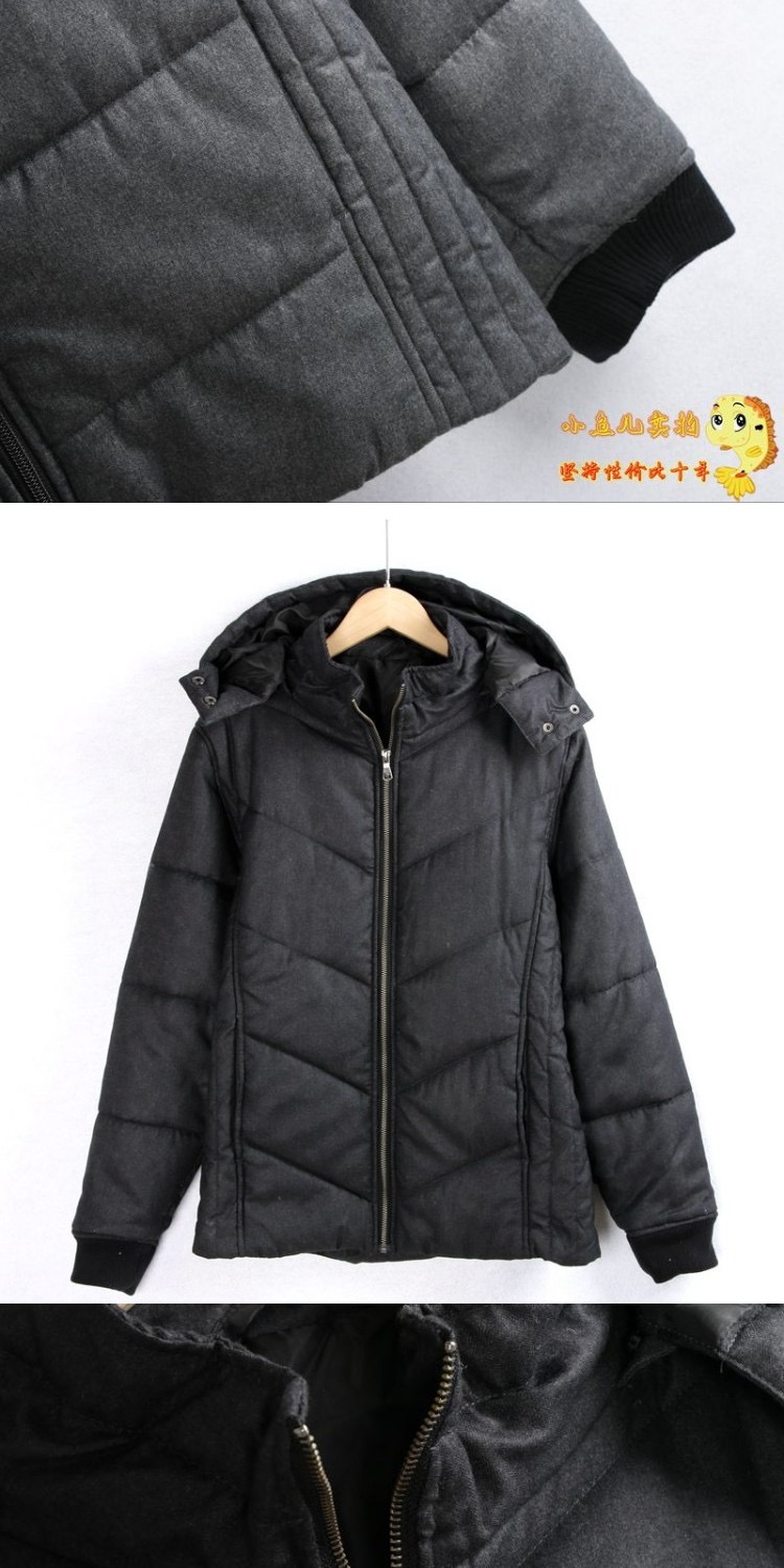 เสื้อกันหนาว ติดฮูท เสื้อบอมเบอร์ บุนวมอุ่น แบรนด์ญี่ปุ่น Lightweight Puffer Jacket สำเนา เทา