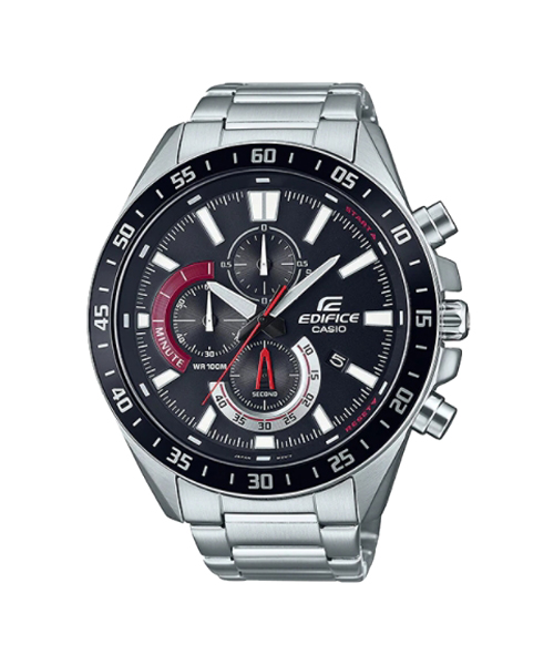 CASIO CASIO EDIFICE นาฬิกาข้อมือ นาฬิกากันน้ำ นาฬิกาของแท้ ประกันศูนย์ CMG 1 ปี รุ่น EFR-571AT-1A นาฬิกาสีดำ EFV-620D-1A4 นาฬิกาสีเงิน