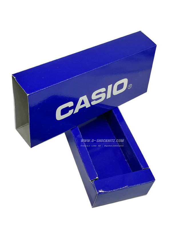 CASIO กล่องกระดาษใส่นาฬิกาCASIO ทรงไม้ขีด คาสิโอ พร้อมส่ง กล่องนาฬิกาข้อมือ กล่องนาฬิกาของแท้ กล่องนาฬิกาสีน้ำเงิน