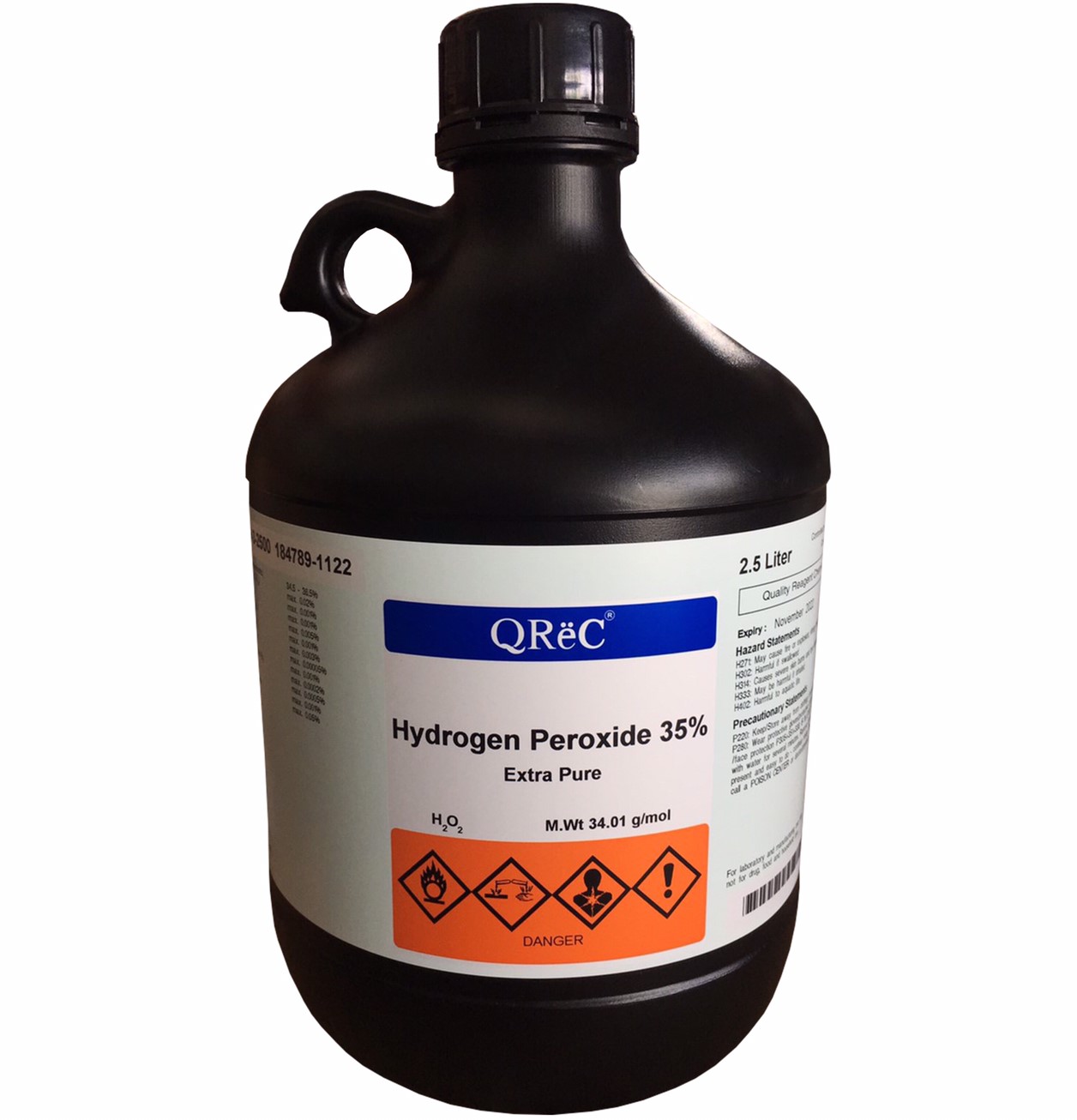 Hydrogen Peroxide 35%, Extra pure QReC™