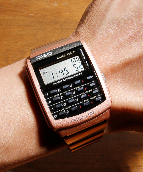 CASIO นาฬิกาคาสิโอ นาฬิกาข้อมือ นาฬิกากันน้ำ นาฬิกาของแท้ ประกันศูนย์ CMG 1 ปี รุ่น CA-506C-5A นาฬิกาสีน้ำตาล