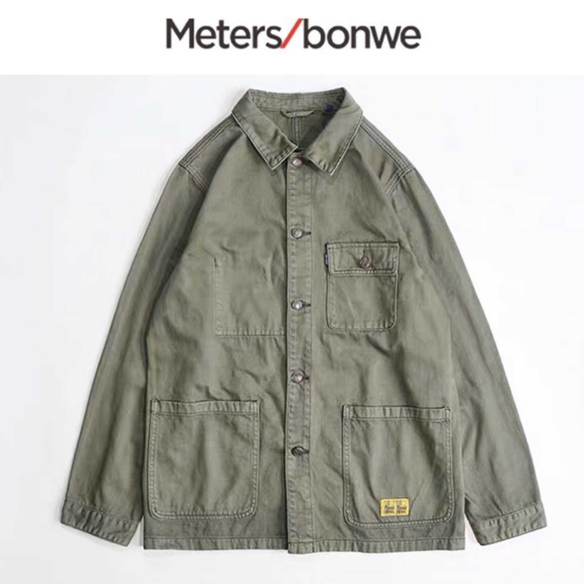 Mastersbonwe เสื้อนอก เสื้อแจ็คเก็ต ผู้ชาย แบรนด์เนม Mastersbonweเขียวทหาร สวย เท่ห์ มาก คะ Size L/XL/XXL สำเนา สำเนา เขียว